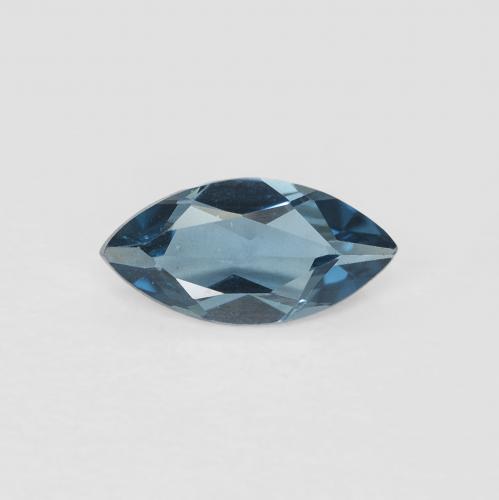 Topazio Blu London naturale da 0.55 ct, Taglio marquise, VS