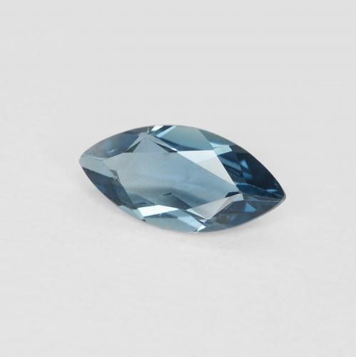 Topazio Blu London naturale da 0.55 ct, Taglio marquise, VS
