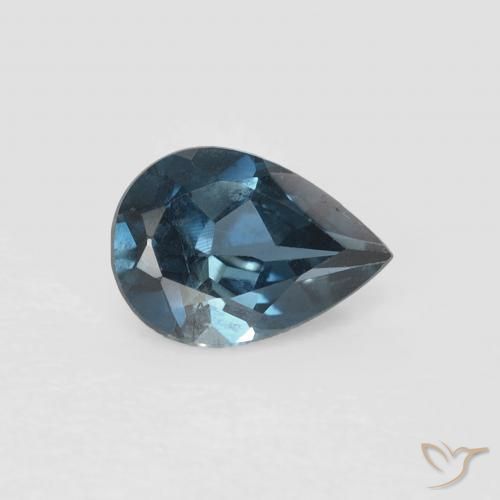 Topazio Blu London naturale da 0.85 ct, Forma a pera, VVS-VS