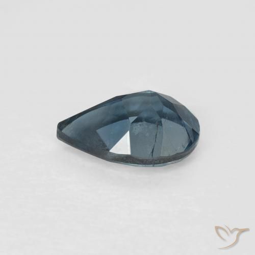 Topazio Blu London naturale da 0.85 ct, Forma a pera, VVS-VS