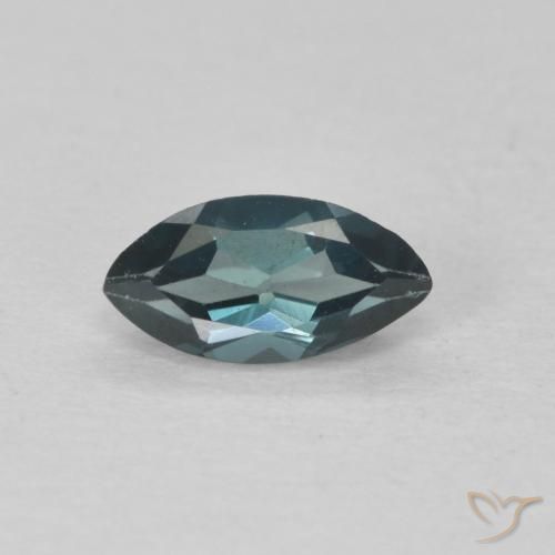 0.52ct Naturale Blu London Topazio, Taglio marquise, VVS-VS