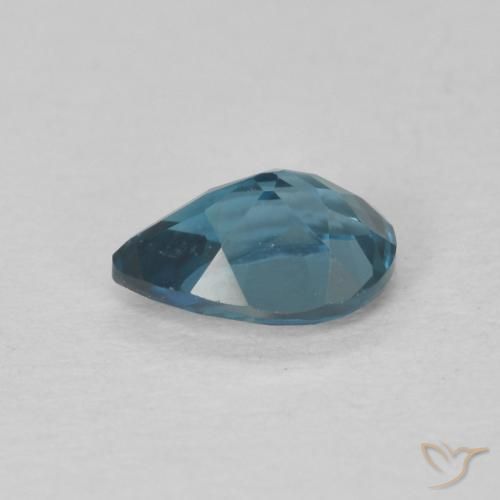 Topazio Blu London naturale da 0.78 ct, Forma a pera, VVS-VS