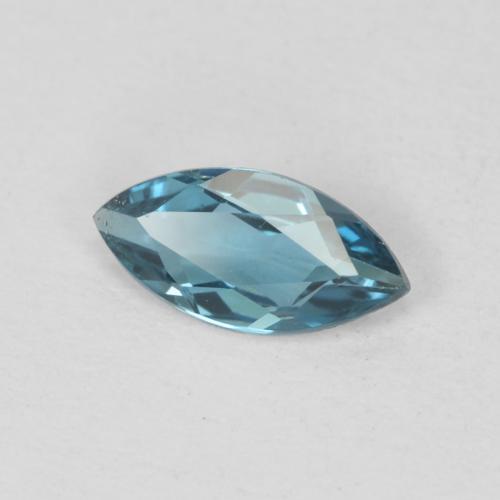 Topazio Blu London naturale da 0.48 ct, Taglio marquise, VVS-VS