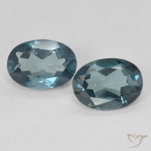 1.95ctw Naturale Blu London Topazio, Ovale, VS