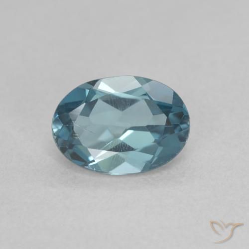 Topazio Blu London naturale da 1.04 ct, Ovale, VVS-VS