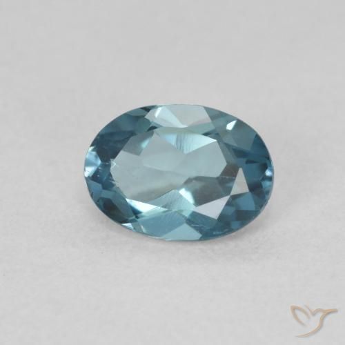 Topazio Blu London naturale da 1.04 ct, Ovale, VVS-VS
