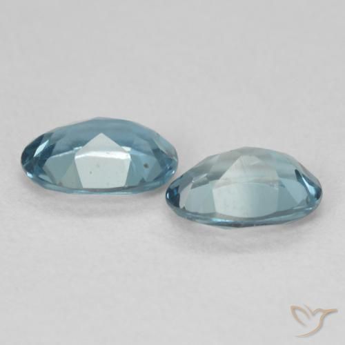 Gemme di Topazio Blu London naturale da 1.79 ct, Ovale, VS