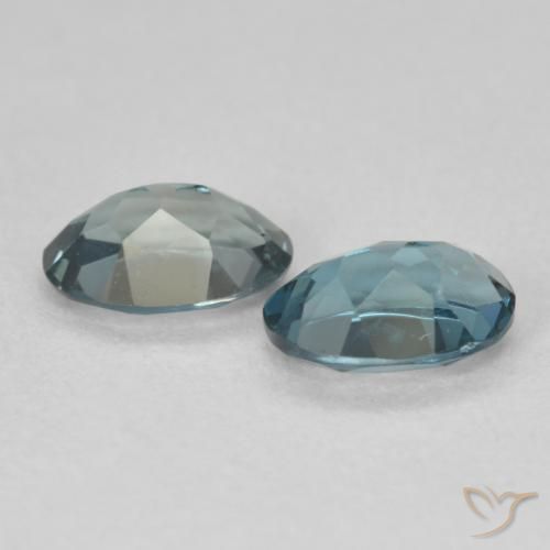 Gemme di Topazio Blu London naturale da 1.85 ct, Ovale, VS