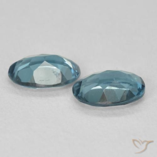 Gemme di Topazio Blu London naturale da 1.67 ct, Ovale, VS