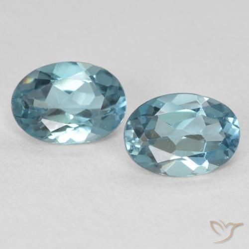 1.95ctw Naturale Blu London Topazio, Ovale, VS
