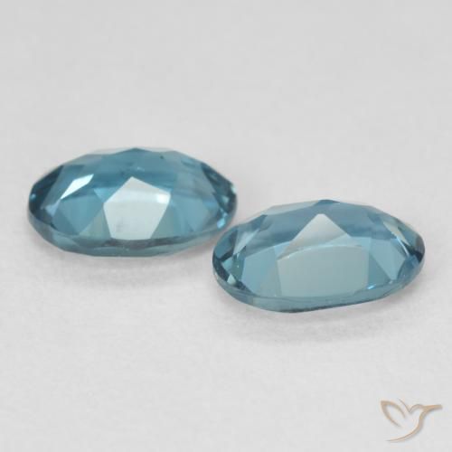 Gemme di Topazio Blu London naturale da 2.00 ct, Ovale, VS
