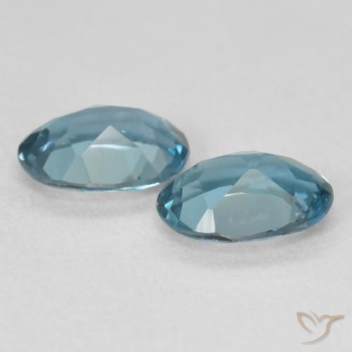 Gemme di Topazio Blu London naturale da 1.83 ct, Ovale, VS
