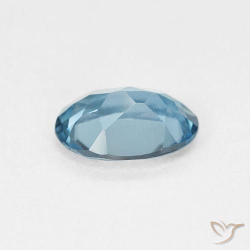 Topazio Blu London naturale da 0.89 ct, Ovale, VVS