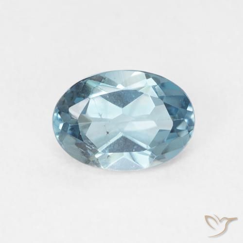 Topazio Blu London naturale da 1.13 ct, Ovale, VVS