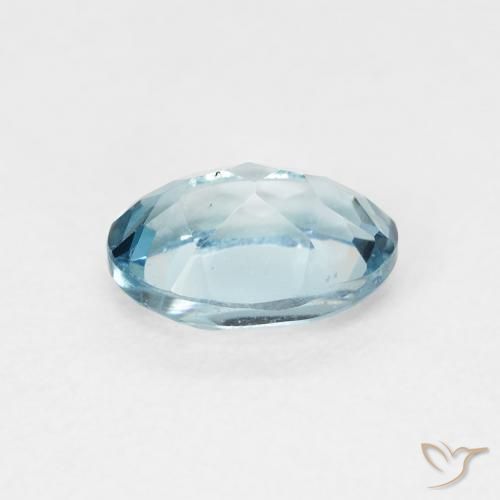 Topazio Blu London naturale da 1.13 ct, Ovale, VVS
