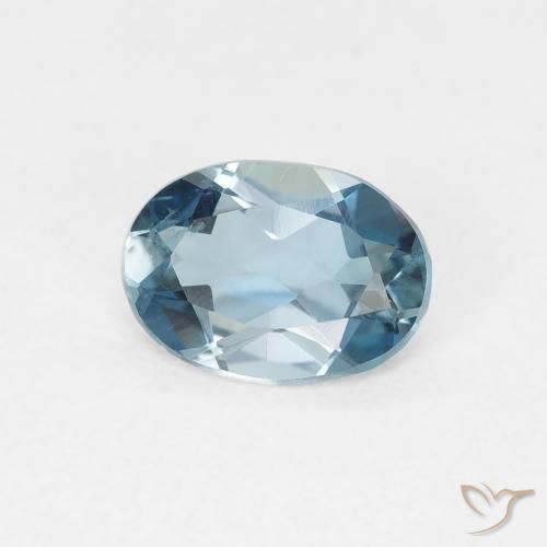 Topazio Blu London naturale da 0.78 ct, Ovale, VVS