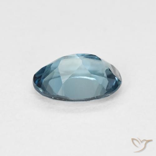 Topazio Blu London naturale da 0.91 ct, Ovale, VVS