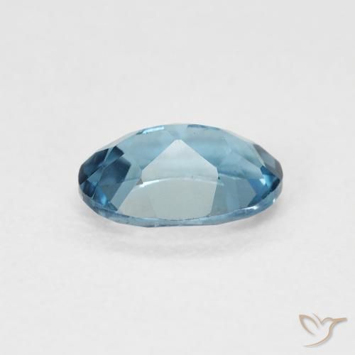 Topazio Blu London naturale da 0.97 ct, Ovale, VVS