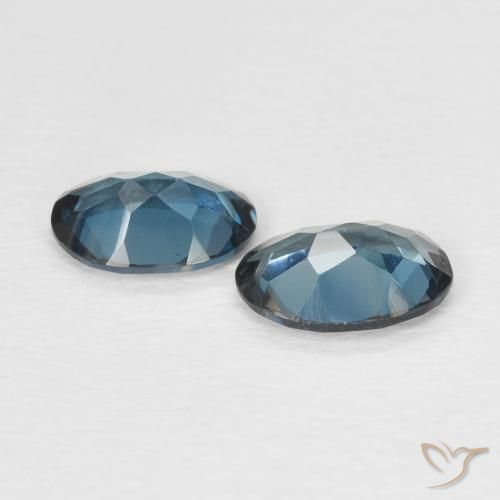 Gemme di Topazio Blu London naturale da 1.44 ct, Ovale, VVS