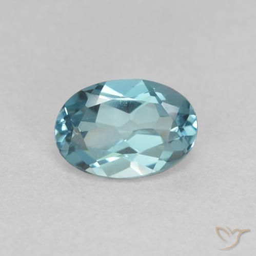 Topazio Blu London naturale da 1.03 ct, Ovale, VVS