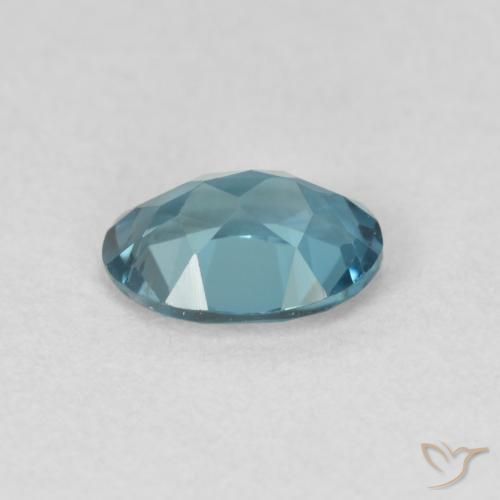 Topazio Blu London naturale da 0.98 ct, Ovale, VVS