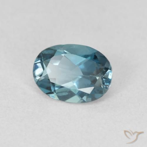 Topazio Blu London naturale da 0.91 ct, Ovale, VVS