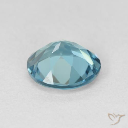 Topazio Blu London naturale da 1.91 ct, Rotondo, VVS