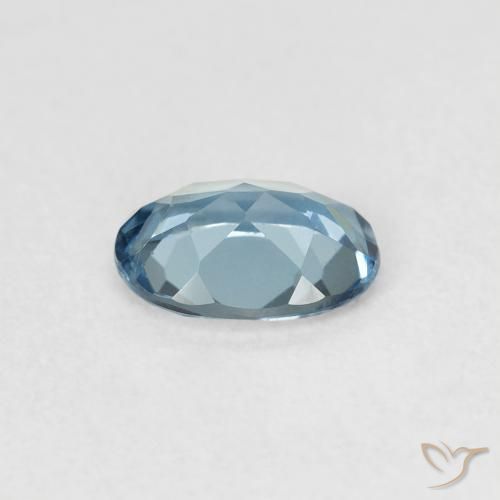 Topazio Blu London naturale da 0.83 ct, Ovale, VVS-VS