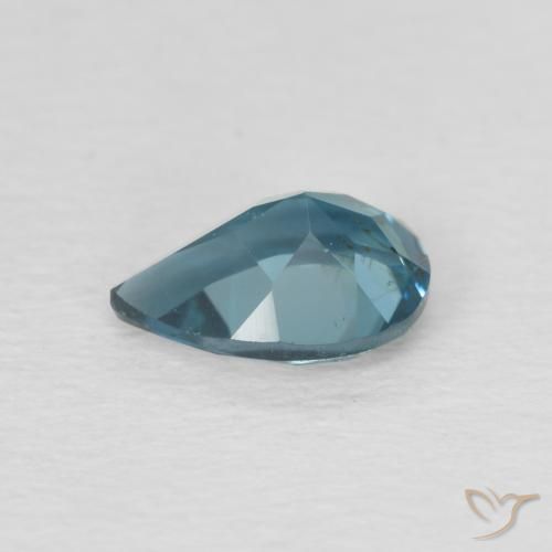 Topazio Blu London naturale da 0.89 ct, Forma a pera, VS
