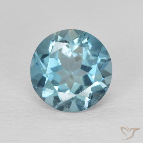 2.33ct Naturale Blu London Topazio, Rotondo, VS