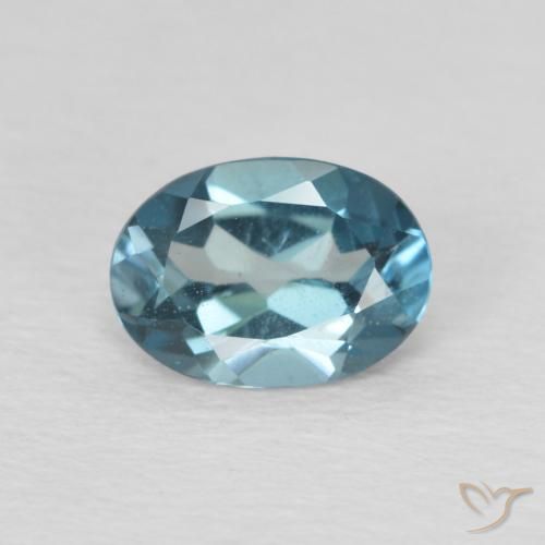 Topazio Blu London naturale da 1.00 ct, Ovale, VS