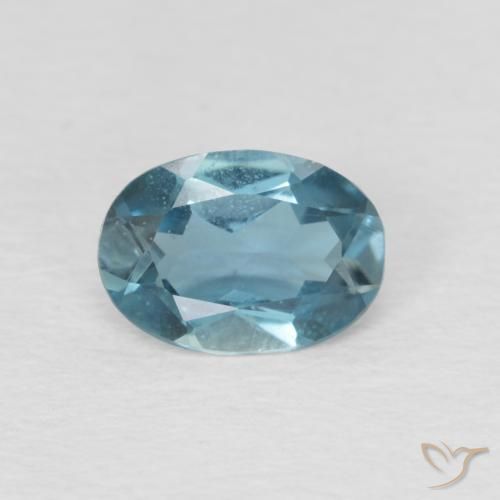 Topazio Blu London naturale da 0.83 ct, Ovale, VS