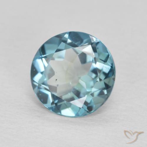 Topazio Blu London naturale da 2.26 ct, Rotondo, VVS-VS