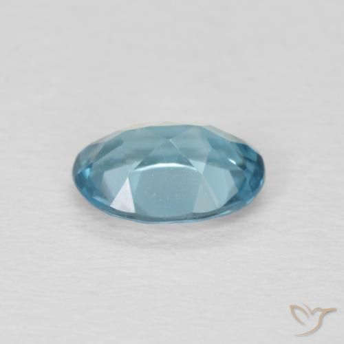 Topazio Blu London naturale da 0.89 ct, Ovale, VVS
