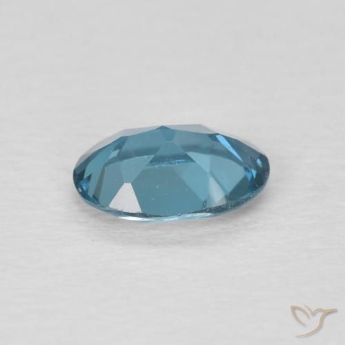 Topazio Blu London naturale da 0.88 ct, Ovale, VVS