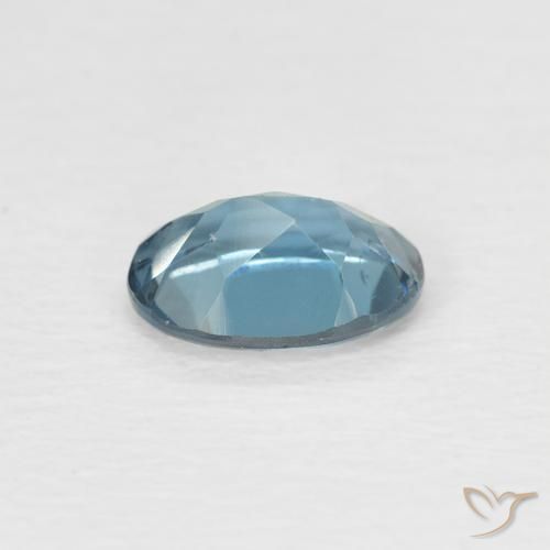 Topazio Blu London naturale da 0.87 ct, Ovale, VVS-VS