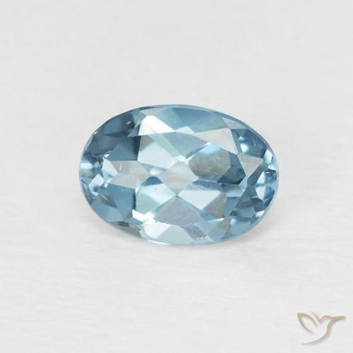 Topazio Blu London naturale da 1.05 ct, Ovale, VVS-VS