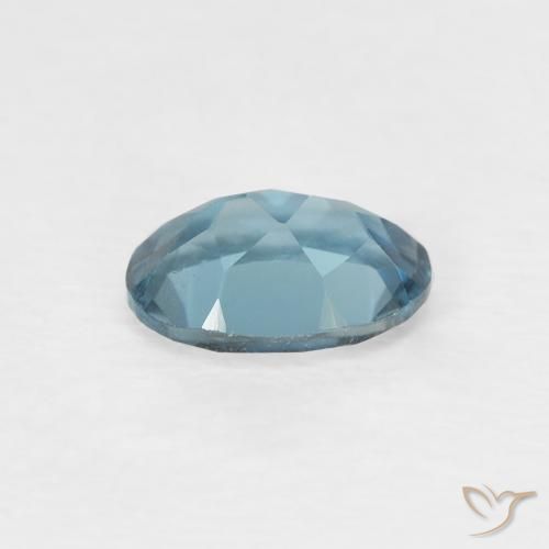 Topazio Blu London naturale da 0.97 ct, Ovale, VVS-VS