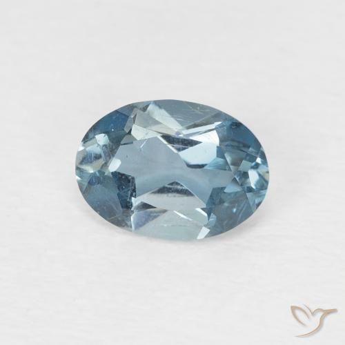 Topazio Blu London naturale da 0.97 ct, Ovale, VS