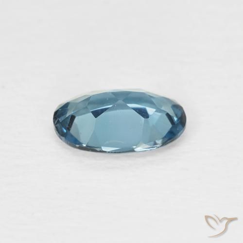 Topazio Blu London naturale da 0.74 ct, Ovale, VS