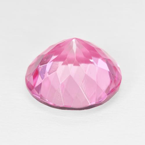 Topazio Medium Dark-Pink naturale da 12.08 ct, Taglio rotondo, VS