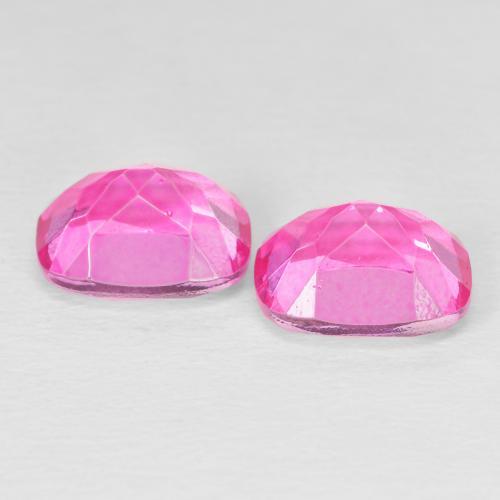 Topazio naturale rosa da 7,73 ct, taglio a cuscino, VVS-VS