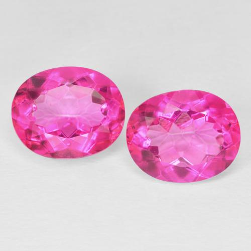 9.35ctw Naturale Magenta intenso Topazio, Ovale, VS