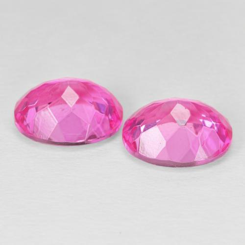 Gemme di Topazio Magenta intenso naturale da 9.35 ct, Ovale, VS