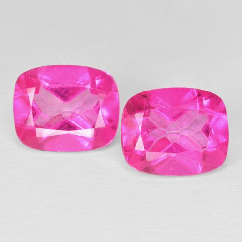 9.50ctw Naturale Rosa hot Topazio, Cuscino, VVS-VS