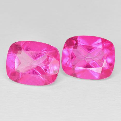 Gemme di Topazio Rosa hot naturale da 9.50 ct, Cuscino, VVS-VS