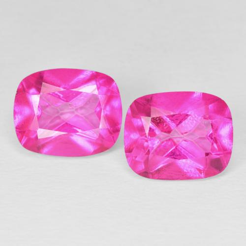 10.23ctw Naturale Rosa hot Topazio, Cuscino, VVS-VS