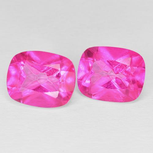 Gemme di Topazio Rosa hot naturale da 10.23 ct, Cuscino, VVS-VS