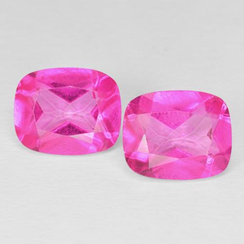 8.85ctw Naturale Magenta intenso Topazio, Cuscino, VVS-VS