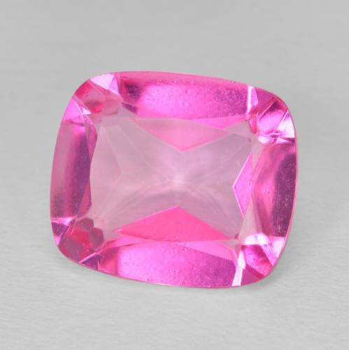 Topazio Medium Dark-Pink naturale da 9.61 ct, Cuscino, VVS-VS